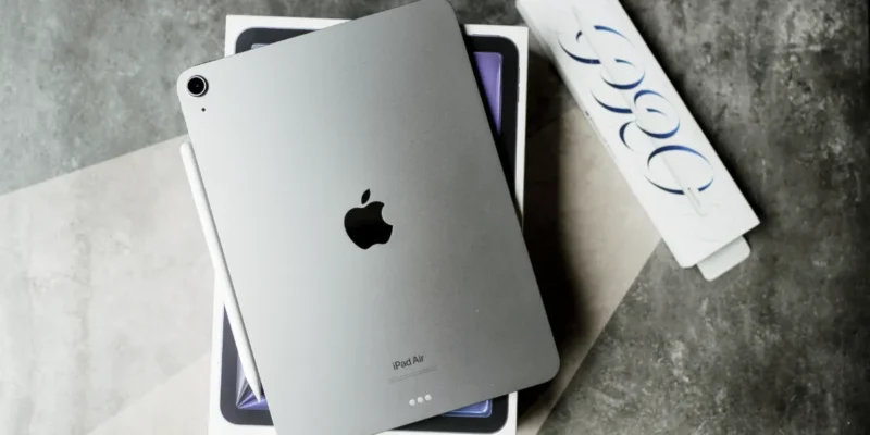 an iPad Air and Apple Pencil